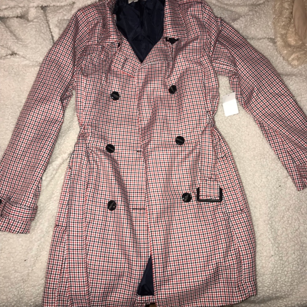 Checkered coat